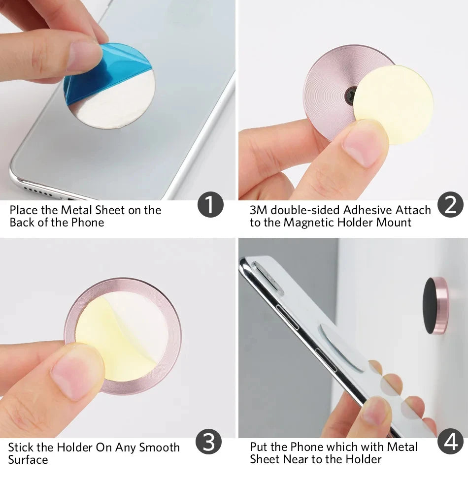 Magnetic Car Phone Holder Universal Car Phone Stand for iPhone Xiaomi Huawei Samsung Dashboard Wall Mounted Car Magnet Sticker