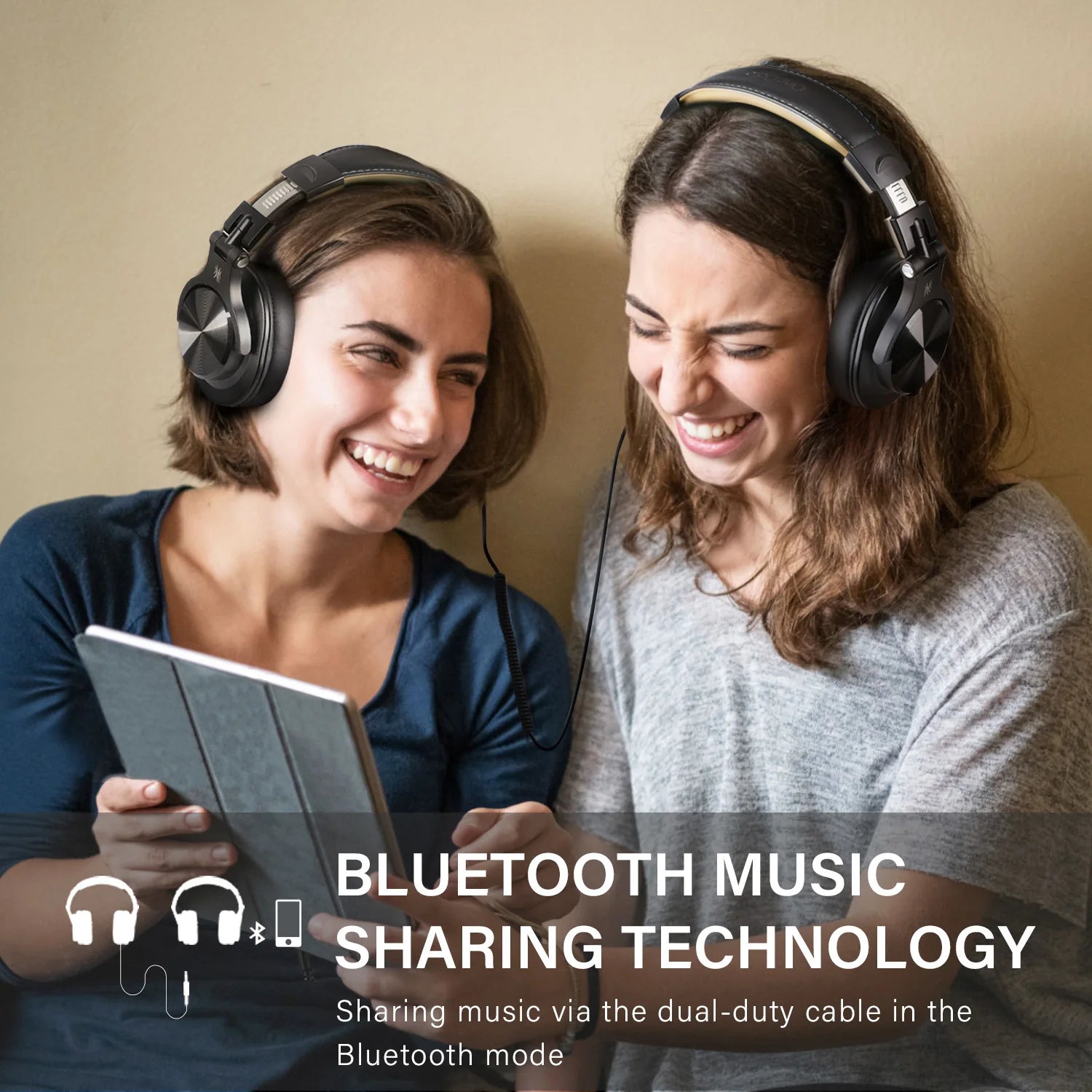 Oneodio Fusion A70 Bluetooth 5.2 Headphones Hi-Res Audio Over Ear Wireless Headset Professional Studio Monitor DJ Headphones 72H - TechSmartX