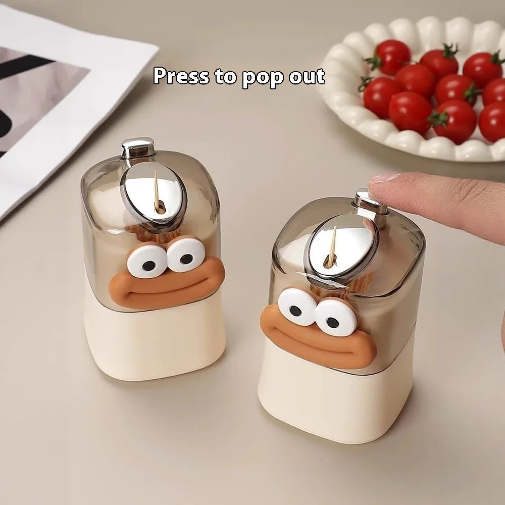 Creative Cartoon Gut and Mouth Toothpick Box for Home Use High Appearance Level Cream-style Light Luxury Toothpick Holder - TechSmartX