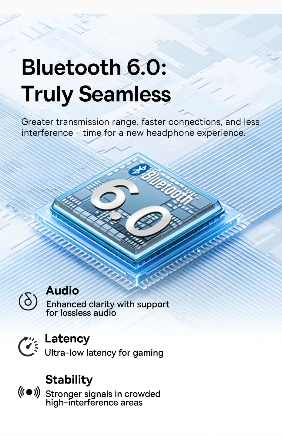 Baseus Bass BH1 Wireless Headphones Bluetooth 6.0 SuperBass 2.0 Over Ear Headset ENC Clear Calls 80hours Playtime Earphones - TechSmartX