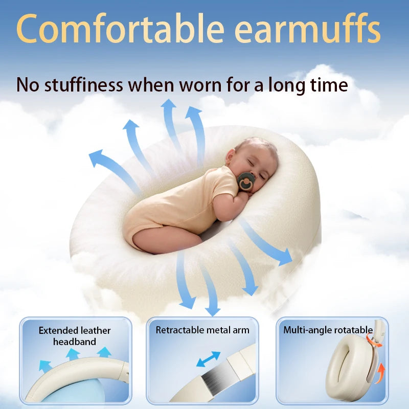 Acer OHR516 ANC Wireless Headphone 48dB Noise Canceling Hi-Res Spatial Audio Earphone with LDAC Bluetooth 5.4 Over Ear Headset - TechSmartX