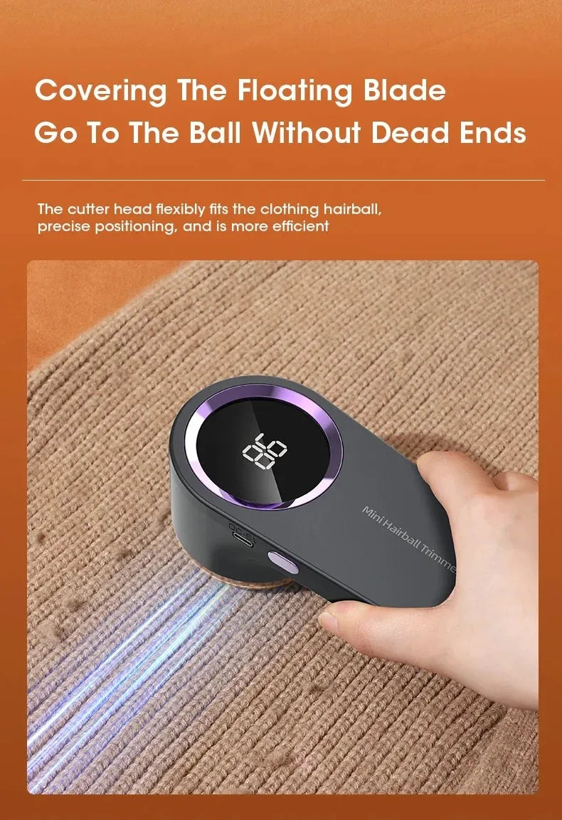 Portable Lint Remover Electric Fuzz Pellet Remover for Clothing LED Display Rechargeable for Clothes Fabric Shaver Fluff Remover - TechSmartX