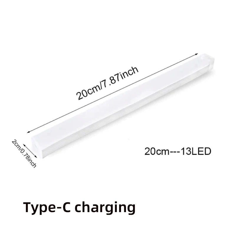 Motion Sensor Lamp Night Light Wireless LED USB Type C Rechargeable Lamp for Kitchen Cabinet Bedroom Wardrobe Staircase Lighting - TechSmartX