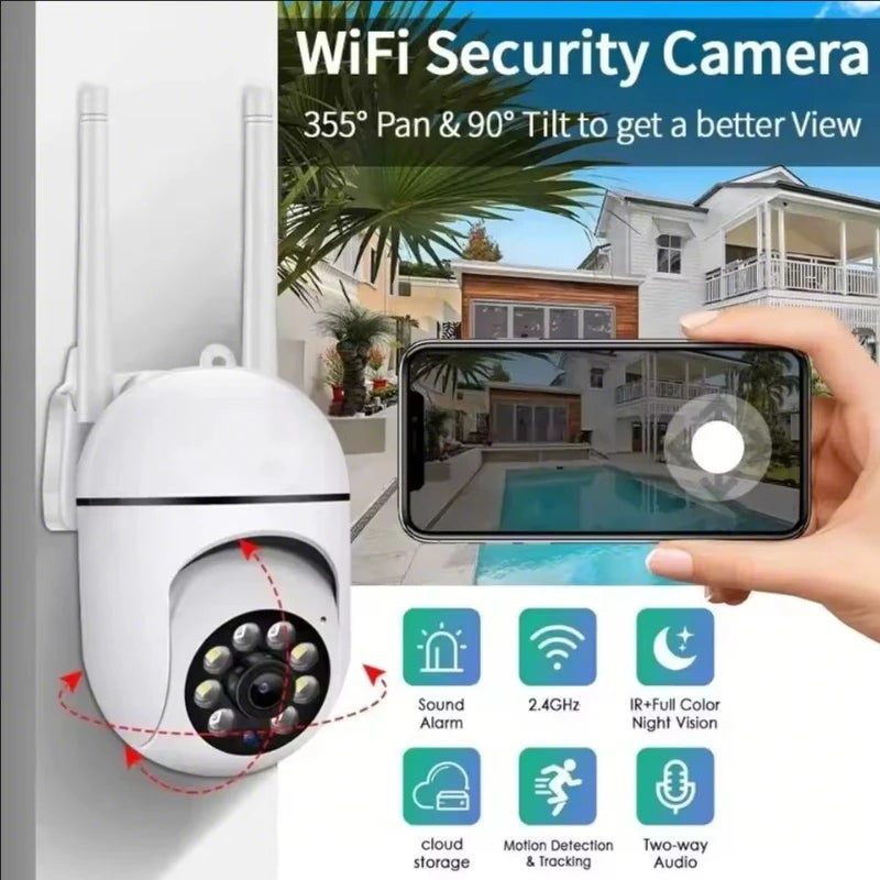A7 1080P Security Camera WIFI Camera Outdoor PTZ Speed Wireless IP Camera CCTV 4X Digital Zoom Audio Network Surveillance CAM - TechSmartX