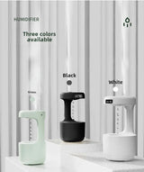 Anti-Gravity Humidifier New Ultrasonic Humidifier with Dual Power-Off Protection Large Capacity Air Humidifierw for Home/Office - TechSmartX
