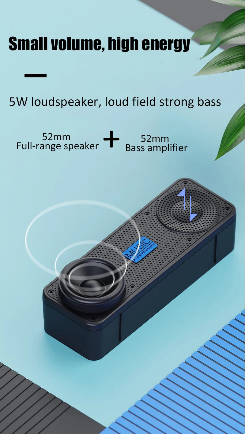 S18 Wireless Creative Bluetooth Smart Speaker Mobile Phone Audio Computer Subwoofer Outdoor Convenient Radio - TechSmartX