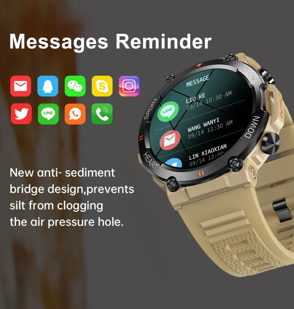 MEVADEN 1.39 inch HD Bluetooth Call Smart Watch Men Sports Fitness Tracker Heart Monitor 400mAh Smartwatch For Android IOS MD56 - TechSmartX