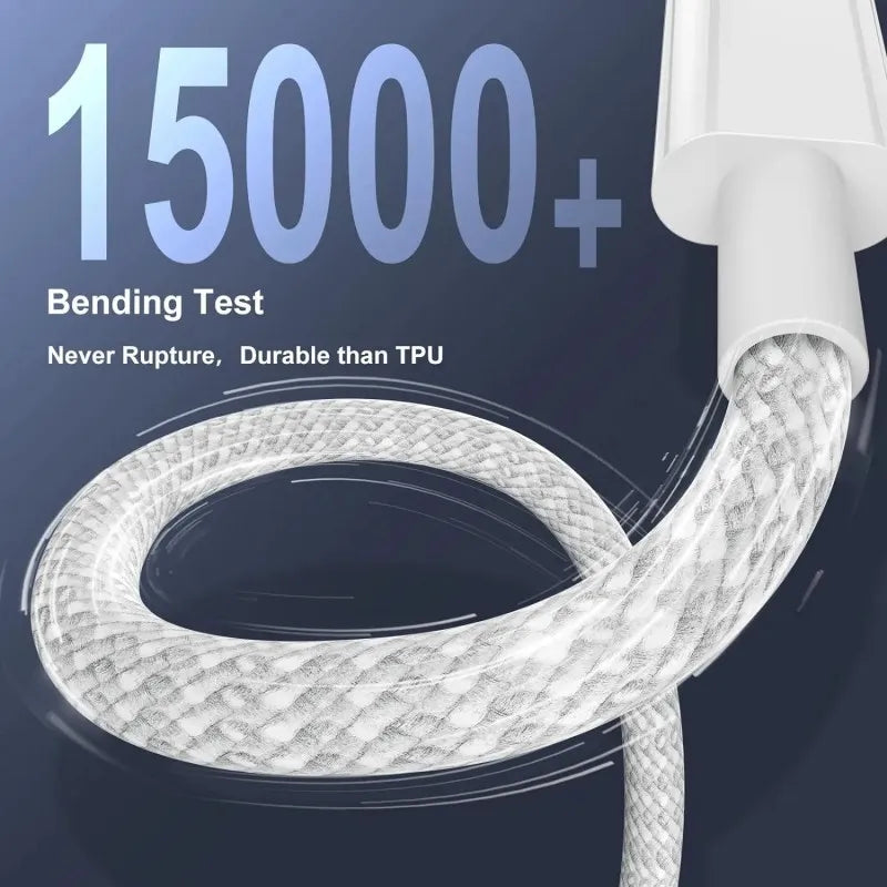 4PCS USB C Cable to USB C 100W Fast Charging Charger Cable Supports Fast Charging For iPhone 16 15 Samsung Xiaomi Huawei etc