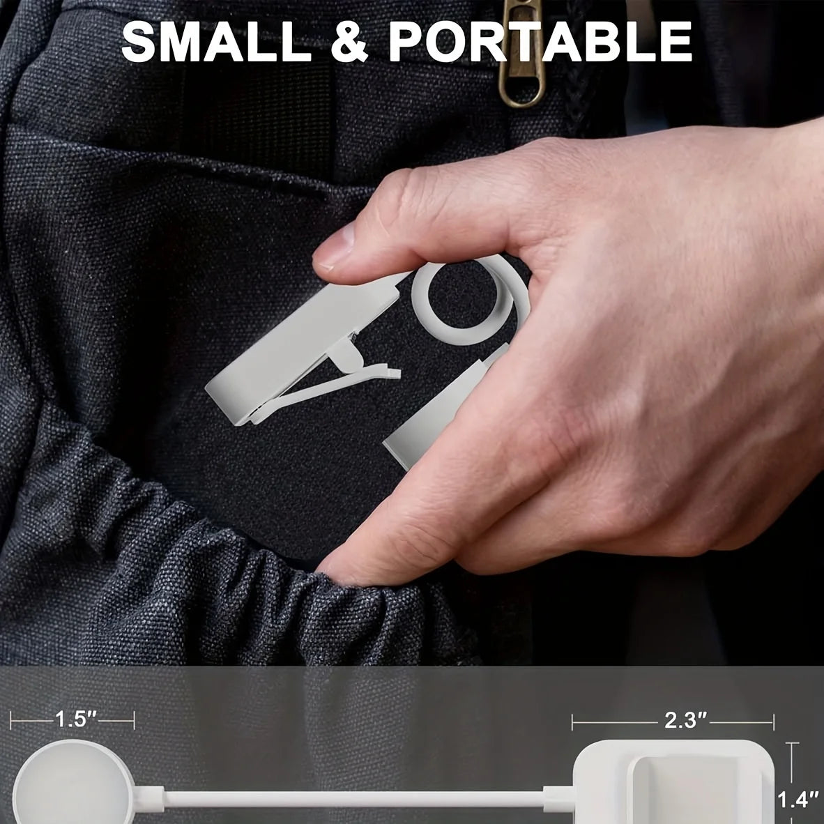 Folding Mini Clip Book Lamp USB Rechargeable LED Night Light 3 Modes Eye Protection Stepless Dimmable Flexible Bedroom Reading - TechSmartX