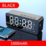 Wireless Bluetooth Speaker Small Mini Alarm Clock Portable Cannon Mini Voice Broadcast the Card Instert Vehicular Audio System W - TechSmartX
