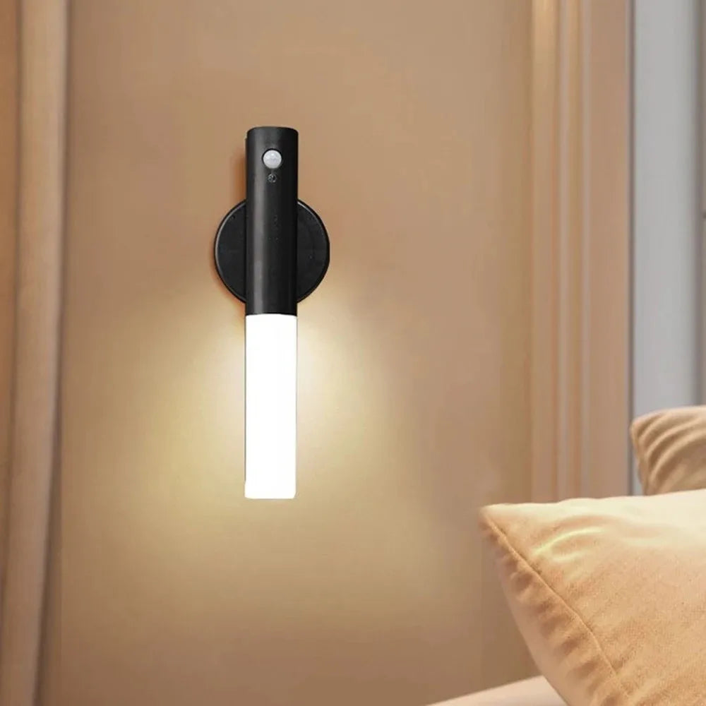 Motion sensing night light, magnetic wall light, USB charging LED light, suitable for corridors and stairs, Christmas gift - TechSmartX