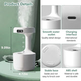 Anti-Gravity Humidifier New Ultrasonic Humidifier with Dual Power-Off Protection Large Capacity Air Humidifierw for Home/Office - TechSmartX