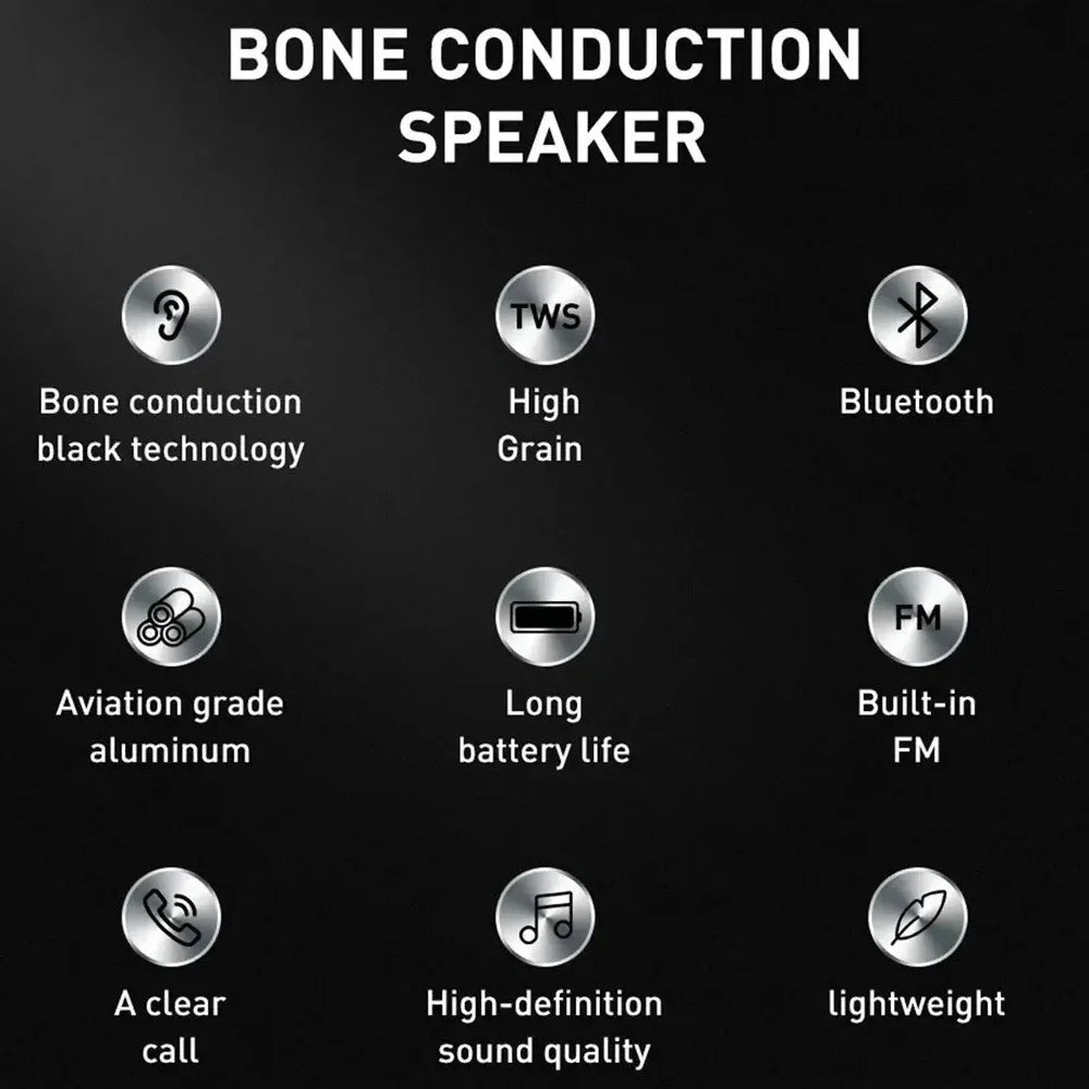 2025 Hot Bone Conduction Speaker Bluetooth-Compatible TWS Wireless Stereo Sound Hummingbird Speaker Dropshipping Wholesale - TechSmartX