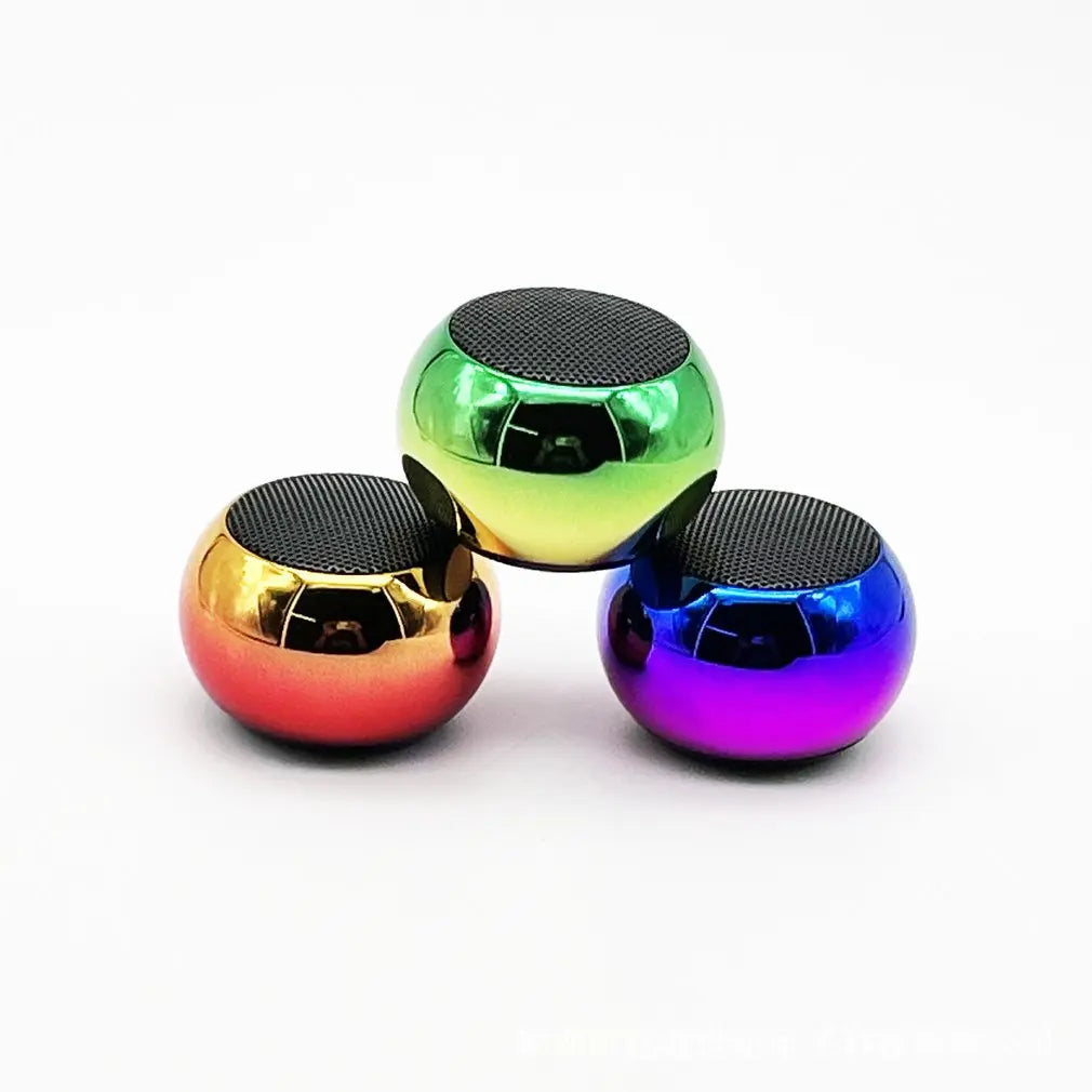 Wireless Bluetooth Speaker Portable Small Steel Gun Metal Heavy Stereo Surround Subwoofer Outdoor Mini Bluetooth Small Speaker - TechSmartX