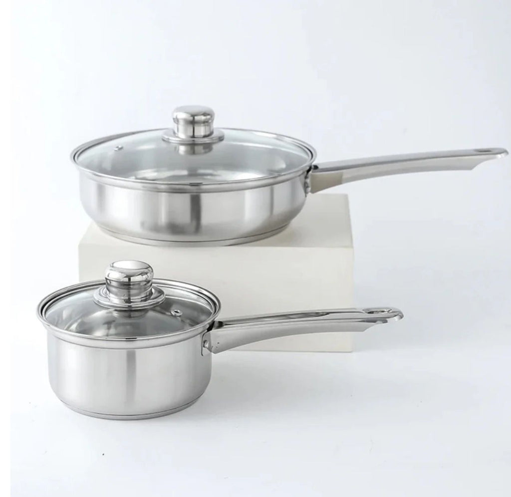 Set de vase de gătit 12 în 1 din oțel inoxidabil