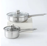 Set de vase de gătit 12 în 1 din oțel inoxidabil